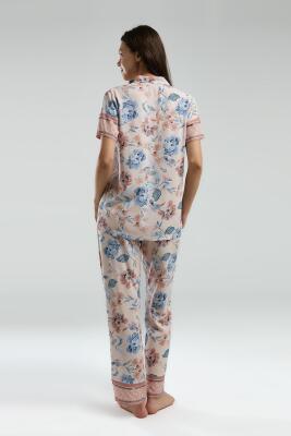 Arnetta Kadın %100 Viskon Kumaş Dokuma Pijama Takım - 2