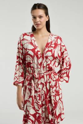 Arnetta Kadın 3'lü Kutulu Pijama Takım, Sabahlık, Bralet, Pantolon - 3