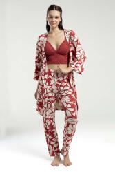 Arnetta Kadın 3'lü Kutulu Pijama Takım, Sabahlık, Bralet, Pantolon