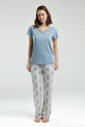 Arnetta Kadın Büyük Beden Pijama Takım, Dantel V Yaka Yazlık Pijama Takım - 2