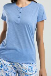 Arnetta Kadın Büyük Beden Pijama Takım, Kısakol, Düğmeli Yaka, Cepli - 4