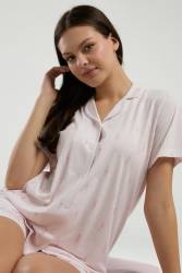 Arnetta Kadın Gömlek Şort Takım - Thumbnail