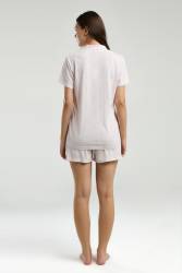 Arnetta Kadın Gömlek Şort Takım - Thumbnail