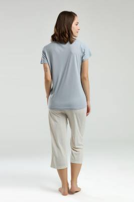 Arnetta Kadın Kapri Takım, V Yaka Kısakol, Cep Detaylı - 10