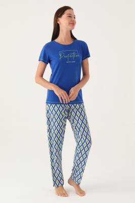 Arnetta - Arnetta Kadın Pamuklu Yazlık Pijama Takım