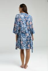 Arnetta Kadın Sabahlık Bralet Sütyen ve Şort Set, %100 Viskon Kumaş 3'lü Takım  - 6