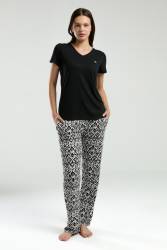 Arnetta Kadın Siyah Pijama Takım - Thumbnail