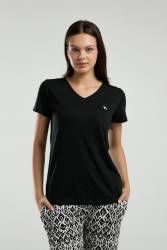 Arnetta Kadın Siyah Pijama Takım - Thumbnail