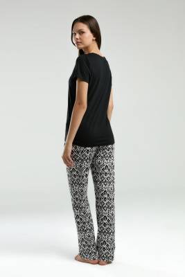 Arnetta Kadın Siyah Pijama Takım - 5