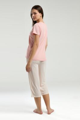 Arnetta Kadın T-shirt ve Cepli Kapri Takım - 5