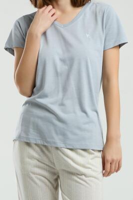 Arnetta Kadın T-shirt ve Cepli Kapri Takım - 9