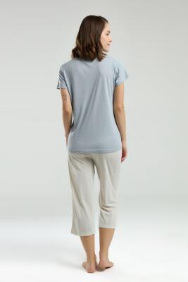 Arnetta Kadın T-shirt ve Cepli Kapri Takım - 10