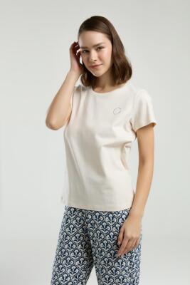 Arnetta Kadın Viskon Dokuma Yazlık Pijama Takım - 4