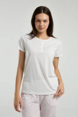 Arnetta - Arnetta Kadın Yazlık Düğmeli Pijama Takım (1)