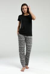 Arnetta Kadın Yazlık Pijama Takım, Bisiklet Yaka, Kısakollu, Düğmeli, Cep Detaylı - 8