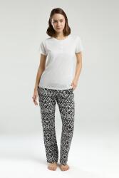 Arnetta Kadın Yazlık Pijama Takım, Bisiklet Yaka, Kısakollu, Düğmeli, Cep Detaylı (1)