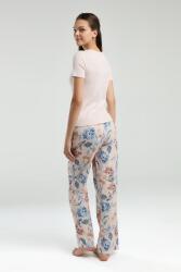 Arnetta Üst Kaşkorse Alt Dokuma Kumaş Kadın Pijama Takım, Cep Detaylı - 10