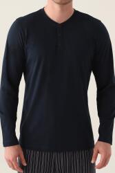 Arnetta Uzunkol Kuutulu Erkek Pijama Takım, %100 Pamuk, Büyük Beden Erkek Pijama Takım - 4