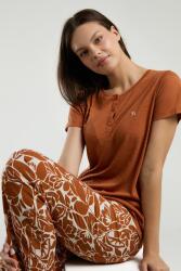 Arnetta Yazlık Pijama Takım, Düğmeli Yaka, Kısakol, Cepli ve Baskılı  - 3