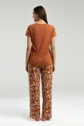 Arnetta Yazlık Pijama Takım, Düğmeli Yaka, Kısakol, Cepli ve Baskılı  - 5
