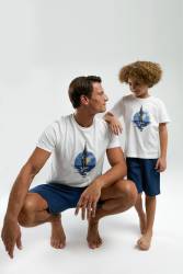 Arnetta Yelkenli Baba Oğul Takım, Baba ve çocuk pijamalar ayrı ayrı fiyatlandırılır - Thumbnail