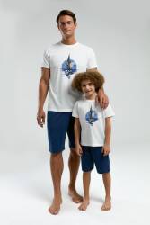 Arnetta Yelkenli Baba Oğul Takım, Baba ve çocuk pijamalar ayrı ayrı fiyatlandırılır - Thumbnail