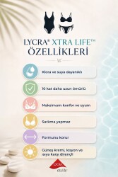 Astarlı Mayo, Toparlayıcı Kruvaze Mayo, Sabit askılı, Toparlayıcı, Balensiz, Sabit Kaplı, Desenli kumaş - 4