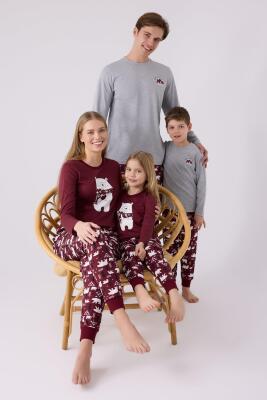 Ayıcık Baskılı Aile Pijama Takım, Ayrı Ayrı fiyatlandırılır - 4