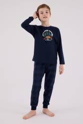 Baba Oğul Kareli Pijama Takım Kombin, Erkek ve Çocuk Pijamalar Ayrı Ayrı Fiyatlandırılır - Thumbnail