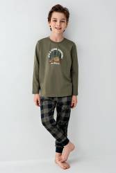 Baba Oğul Kareli Pijama Takım Kombin, Erkek ve Çocuk Pijamalar Ayrı Ayrı Fiyatlandırılır - Thumbnail