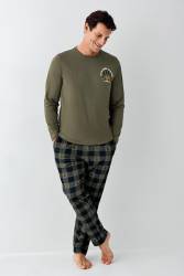 Baba Oğul Kareli Pijama Takım Kombin, Erkek ve Çocuk Pijamalar Ayrı Ayrı Fiyatlandırılır - Thumbnail