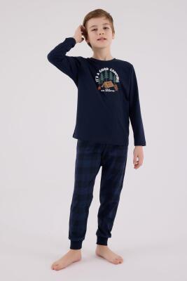 Baba Oğul Kareli Pijama Takım Kombin, Erkek ve Çocuk Pijamalar Ayrı Ayrı Fiyatlandırılır - 4