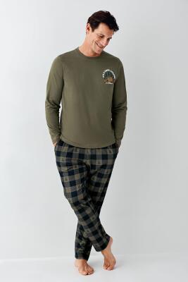 Baba Oğul Kareli Pijama Takım Kombin, Erkek ve Çocuk Pijamalar Ayrı Ayrı Fiyatlandırılır - 16