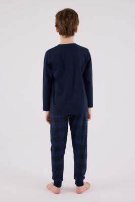 Baba Oğul Kareli Pijama Takım Kombin, Erkek ve Çocuk Pijamalar Ayrı Ayrı Fiyatlandırılır - 6