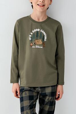 Baba Oğul Kareli Pijama Takım Kombin, Erkek ve Çocuk Pijamalar Ayrı Ayrı Fiyatlandırılır - 13