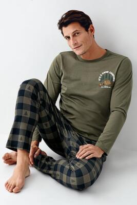 Baba Oğul Kareli Pijama Takım Kombin, Erkek ve Çocuk Pijamalar Ayrı Ayrı Fiyatlandırılır - 15