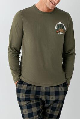 Baba Oğul Kareli Pijama Takım Kombin, Erkek ve Çocuk Pijamalar Ayrı Ayrı Fiyatlandırılır - 17