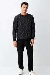 Baba Oğul Kışlık Siyah Pijama Takım Kombin, Erkek ve Çocuk Pijamalar Ayrı Ayrı Fiyatlandırılır - Thumbnail