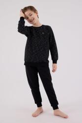 Baba Oğul Kışlık Siyah Pijama Takım Kombin, Erkek ve Çocuk Pijamalar Ayrı Ayrı Fiyatlandırılır - 4
