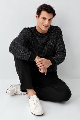 Baba Oğul Kışlık Siyah Pijama Takım Kombin, Erkek ve Çocuk Pijamalar Ayrı Ayrı Fiyatlandırılır - 6