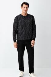 Baba Oğul Kışlık Siyah Pijama Takım Kombin, Erkek ve Çocuk Pijamalar Ayrı Ayrı Fiyatlandırılır - 7