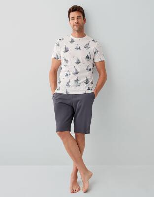 Baba Oğul Pijama Kombini - Ürünler Ayrı Ayrı Satılır, Kombin İçin Ayrı Ayrı Sırayla Sepete Eklenmelidir-%100 Pamuk - 3