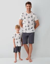 Baba Oğul Pijama Kombini - Ürünler Ayrı Ayrı Satılır, Kombin İçin Ayrı Ayrı Sırayla Sepete Eklenmelidir-%100 Pamuk - 5