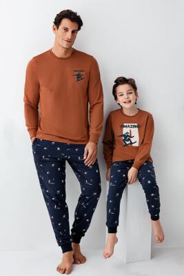 Baba Oğul Pijama Takım, Baba ve Çocuk Pijamalar Ayrı Ayrı Fiyatlandırılır - 1