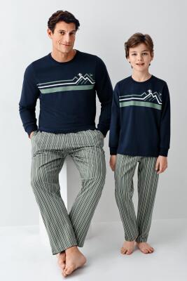Baba Oğul Pijama Takım Kombin, Erkek ve Çocuk Pijamalar Ayrı Ayrı Fiyatlandırılır - 9