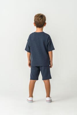 Baba Oğul Waffle Kumaş Yazlık Şort Takım- Ürünler Ayrı Ayrı Satılır, Kombin İçin Ayrı Ayrı Sırayla Sepete Eklenmelidir-%100 Pamuk - 3