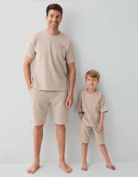 Baba Oğul Waffle Kumaş Yazlık Şort Takım- Ürünler Ayrı Ayrı Satılır, Kombin İçin Ayrı Ayrı Sırayla Sepete Eklenmelidir-%100 Pamuk KUM