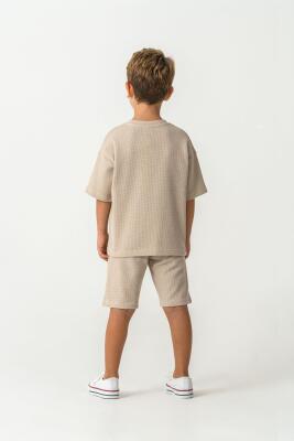 Baba Oğul Waffle Kumaş Yazlık Şort Takım- Ürünler Ayrı Ayrı Satılır, Kombin İçin Ayrı Ayrı Sırayla Sepete Eklenmelidir-%100 Pamuk - 9