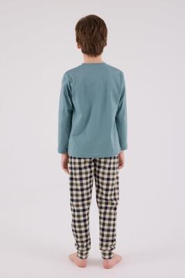 Baba Oğul Yeşil Pijama Takım Kombin, Erkek ve Çocuk Pijamalar Ayrı Ayrı Fiyatlandırılır - 5