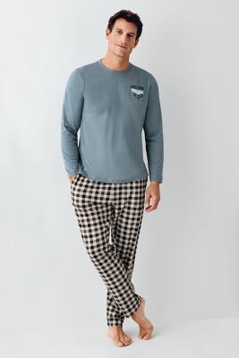 Baba Oğul Yeşil Pijama Takım Kombin, Erkek ve Çocuk Pijamalar Ayrı Ayrı Fiyatlandırılır - 7